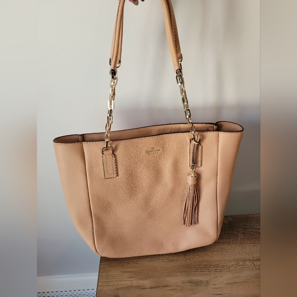 Kate Spade Kingston Drive Vivian Tote Handbag Pebble Leather Pink/Peach - Picture 2 of 4